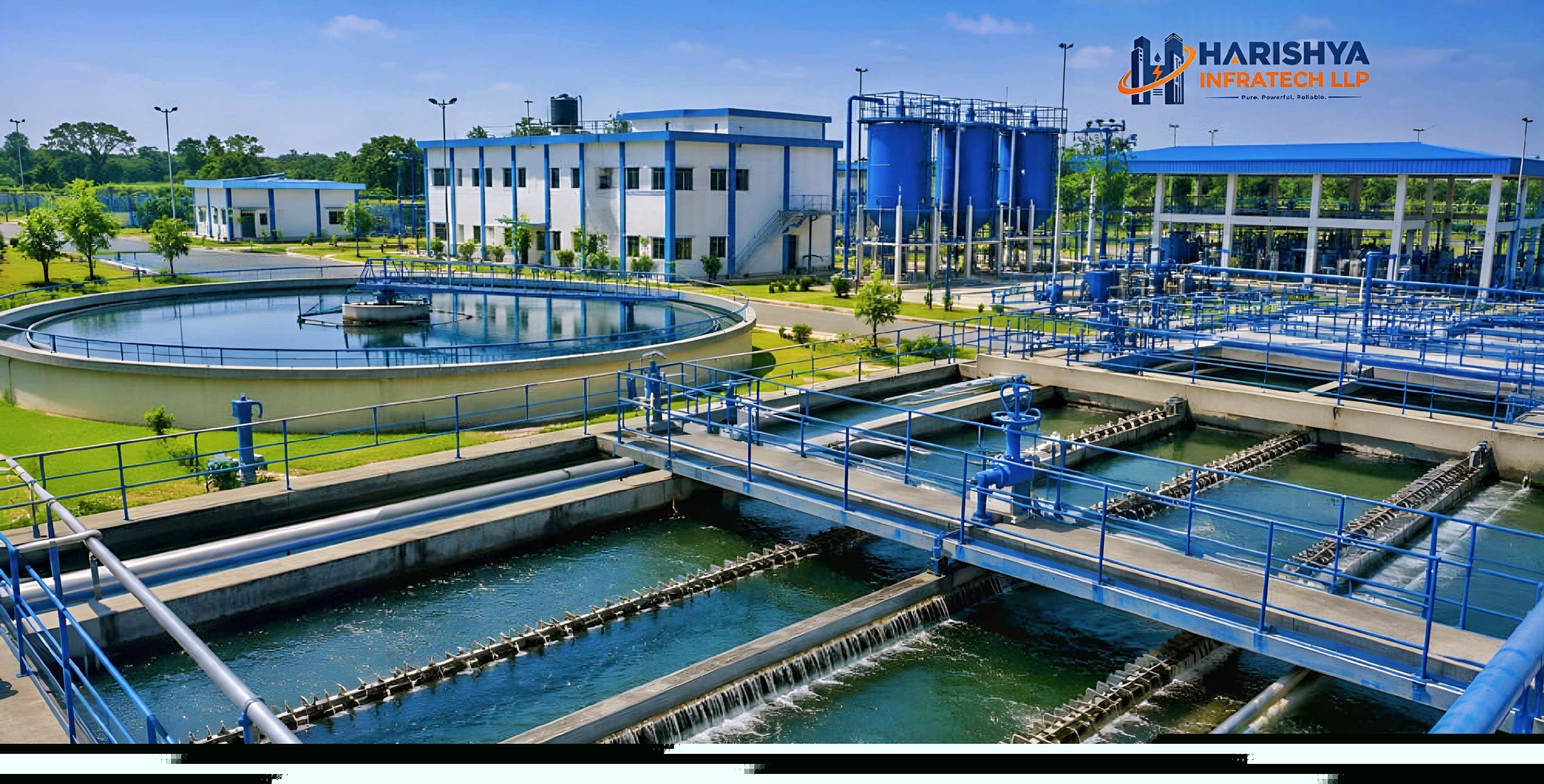 100 KLD Odourless Packaged Sewage Treatment Plant (STP) for Township
